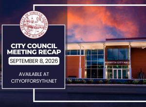 Graphic with City Seal and City Hall