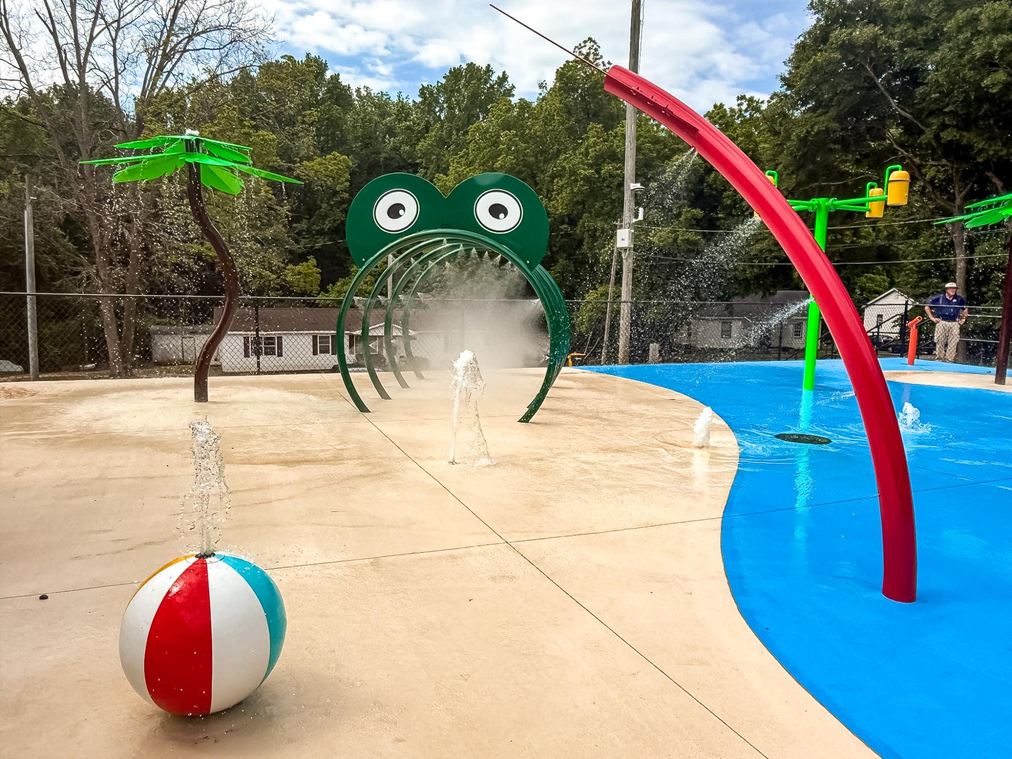 Splash pad at Kynette Park